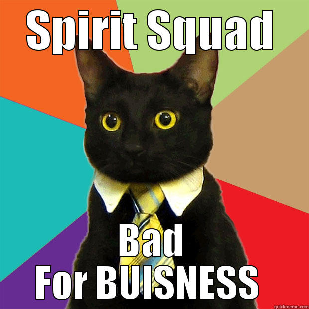 SPIRIT SQUAD BAD FOR BUSINESS  Business Cat