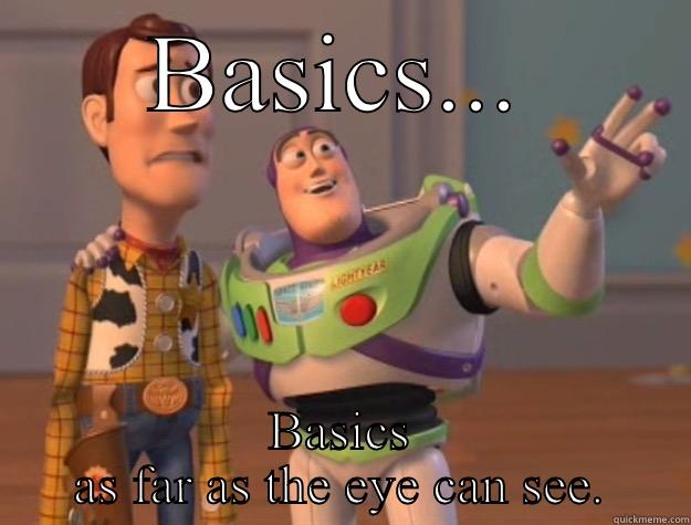 BASICS... BASICS AS FAR AS THE EYE CAN SEE. Toy Story