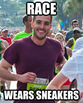 Race Wears sneakers  Ridiculously photogenic guy