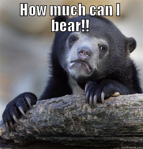HOW MUCH CAN I BEAR!!  Confession Bear