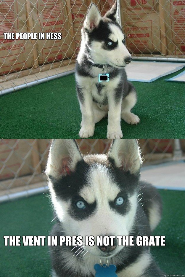 the people in hess  the vent in pres is not the grate   Insanity puppy