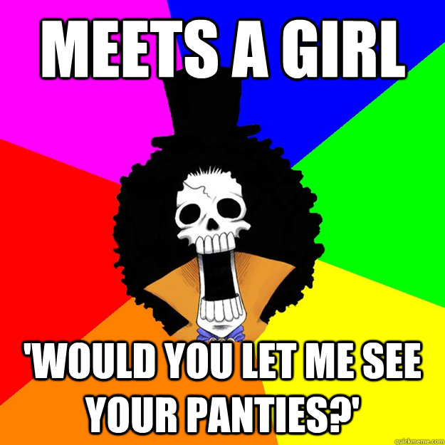 Meets a girl 'would you let me see your panties?' - Meets a girl 'would you let me see your panties?'  Just Brook
