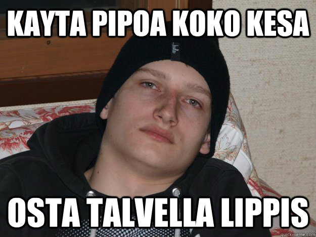 kayta pipoa koko kesa osta talvella lippis  
