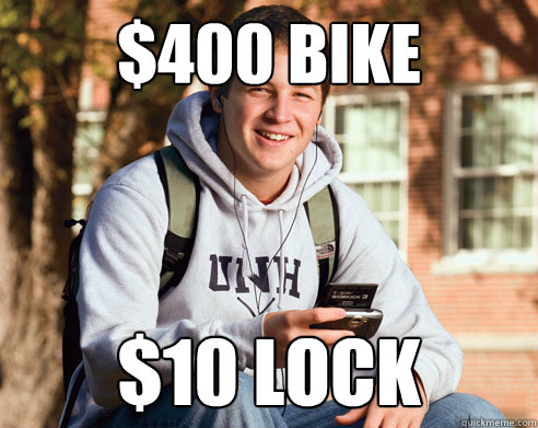 $400 Bike $10 lock - $400 Bike $10 lock  Misc