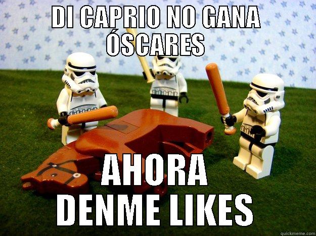 DI CAPRIO NO GANA ÓSCARES AHORA DENME LIKES Dead Horse