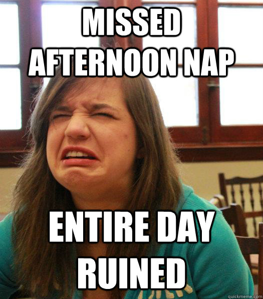 missed afternoon nap entire day ruined - missed afternoon nap entire day ruined  Misc