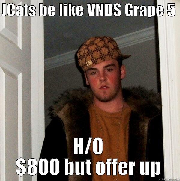 hahahhha sadfsf - JCATS BE LIKE VNDS GRAPE 5  H/O $800 BUT OFFER UP Scumbag Steve