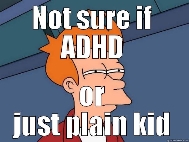 NOT SURE IF ADHD OR JUST PLAIN KID Futurama Fry