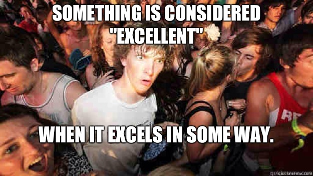 Something is considered  