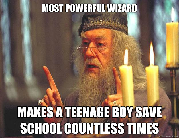Most Powerful Wizard makes a teenage boy save school countless times  Dumbledore