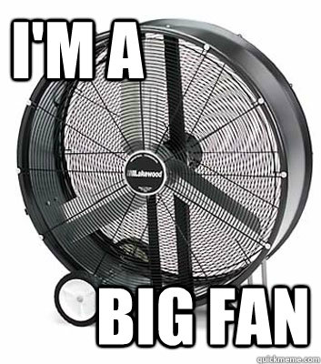 I'm a  big Fan  Im a Big Fan
