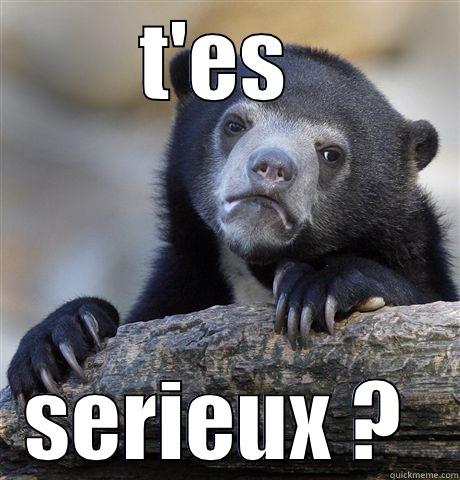T'ES  SERIEUX ?  Confession Bear