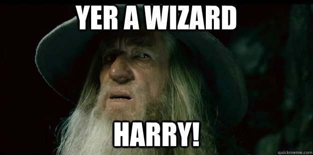 Yer a wizard Harry!  I have no memory Gandalf