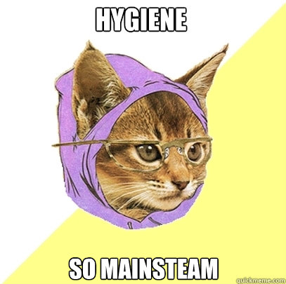 hygiene So mainsteam  Hipster Kitty