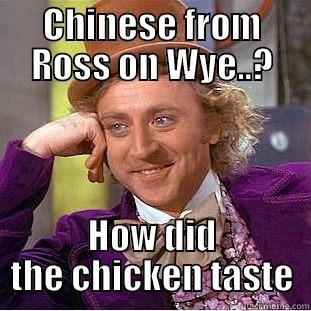 Jodie Evan's breakfast time. - CHINESE FROM ROSS ON WYE..? HOW DID THE CHICKEN TASTE Creepy Wonka