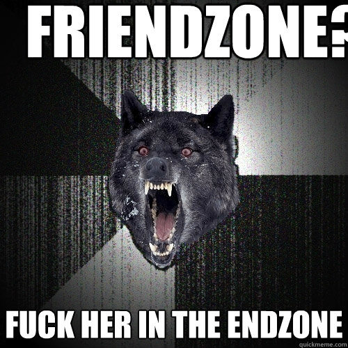 Friendzone? fUCK HER IN THE ENDZONE  Insanity Wolf