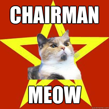 Chairman MEOW  Lenin Cat