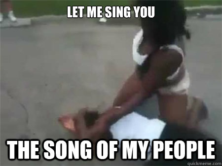 let me sing you the song of my people  black girls