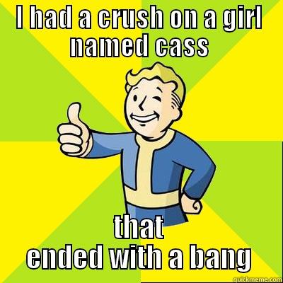 I HAD A CRUSH ON A GIRL NAMED CASS THAT ENDED WITH A BANG Fallout new vegas