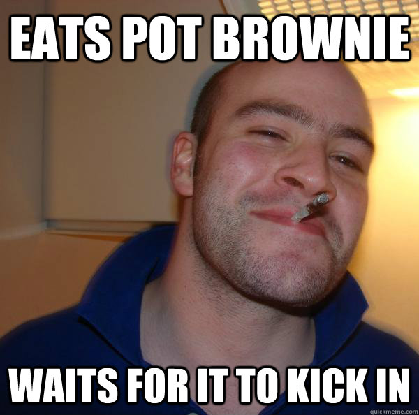 Eats Pot brownie waits for it to kick in Misc quickmeme