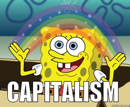  CAPITALISM Spongebob rainbow