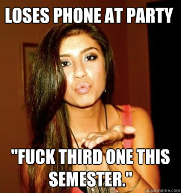 Loses phone at party 