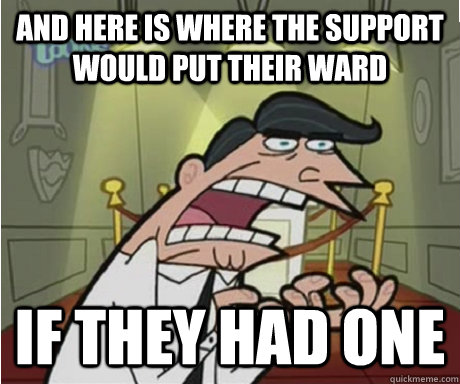 and here is where the support would put their ward if they had one  
