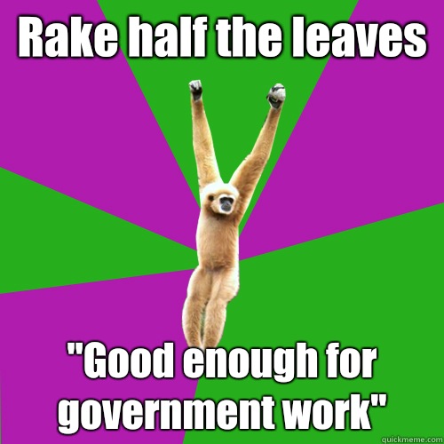 Rake half the leaves 