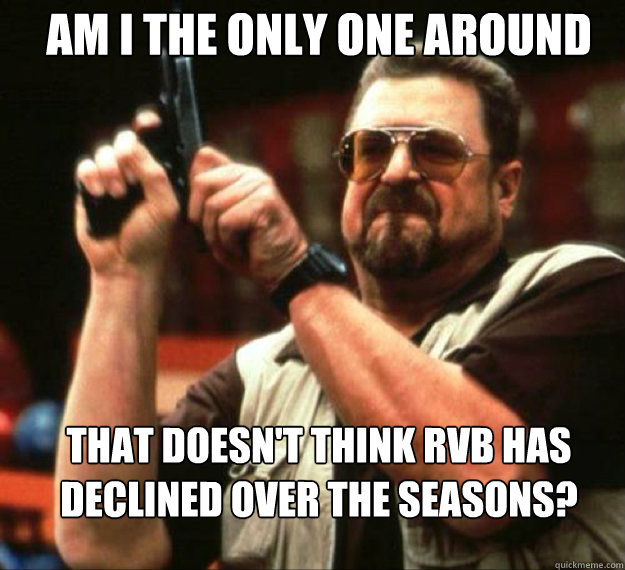AM I THE ONLY ONE AROUND HERE That doesn't think RvB has declined over the seasons?  
