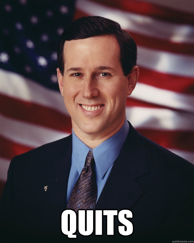   Quits   Rick Santorum