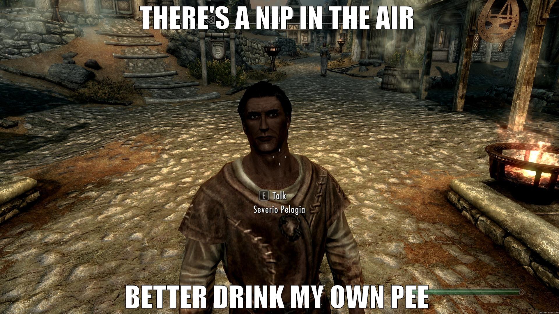 THERE'S A NIP IN THE AIR BETTER DRINK MY OWN PEE Misc