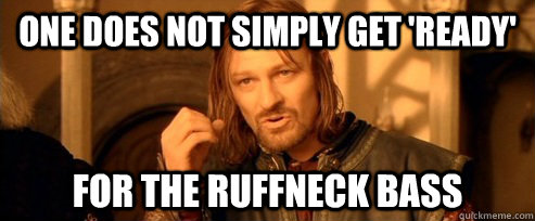 One does not simply get 'ready' for the ruffneck bass  One Does Not Simply