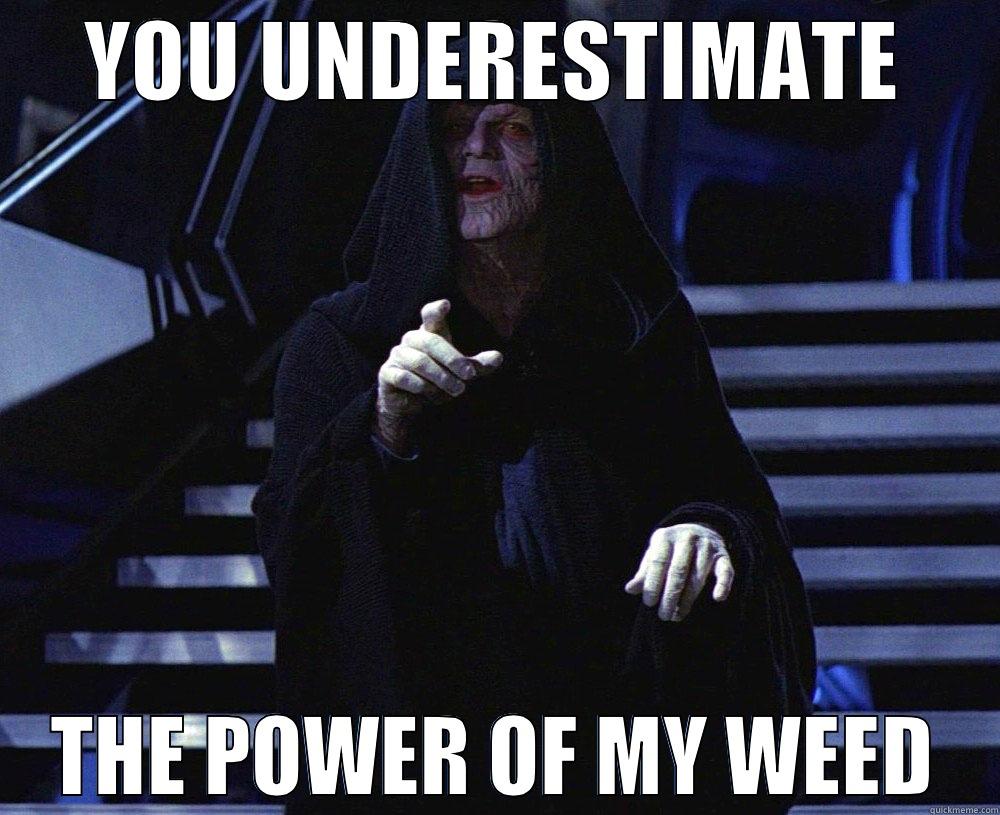 Palpatine Weed - YOU UNDERESTIMATE THE POWER OF MY WEED Misc
