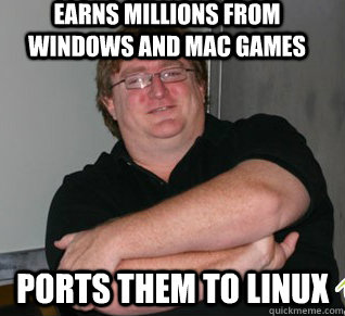 Earns millions from Windows and Mac games ports them to Linux  