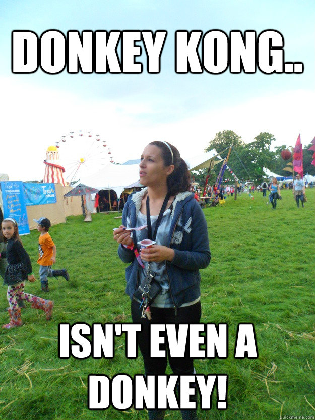 donkey kong.. isn't even a donkey!  