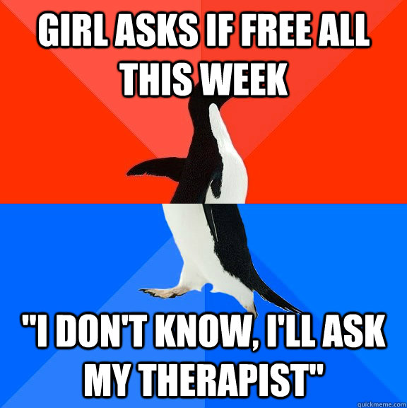 Girl asks if free all this week 