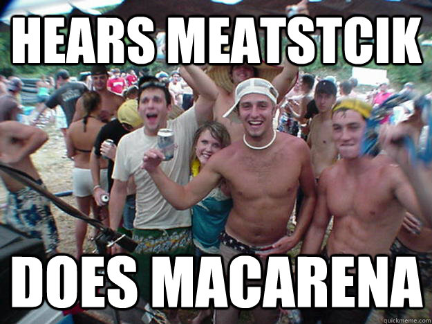 Hears meatstcik Does macarena - Hears meatstcik Does macarena  Show Bro