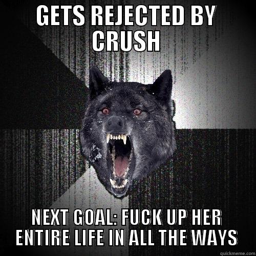GETS REJECTED BY CRUSH NEXT GOAL: FUCK UP HER ENTIRE LIFE IN ALL THE WAYS Insanity Wolf