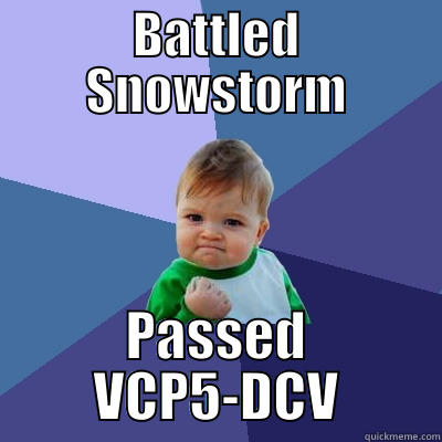 BATTLED SNOWSTORM PASSED VCP5-DCV Success Kid