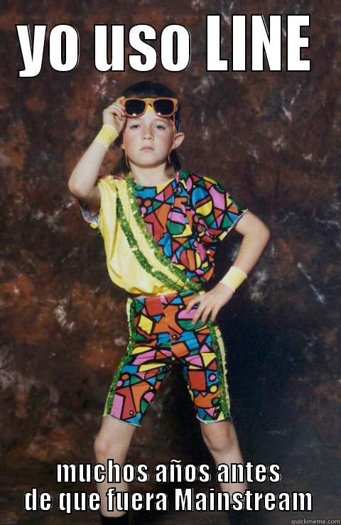 YO USO LINE MUCHOS AÑOS ANTES DE QUE FUERA MAINSTREAM 80s Retro Hipster Kid