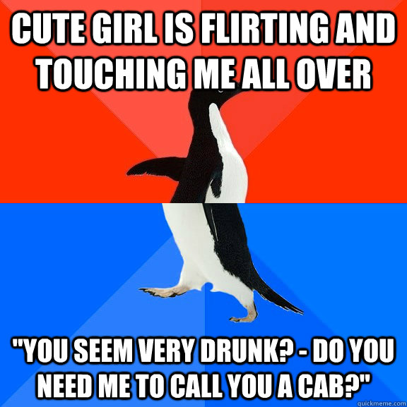 Cute girl is flirting and touching me all over 