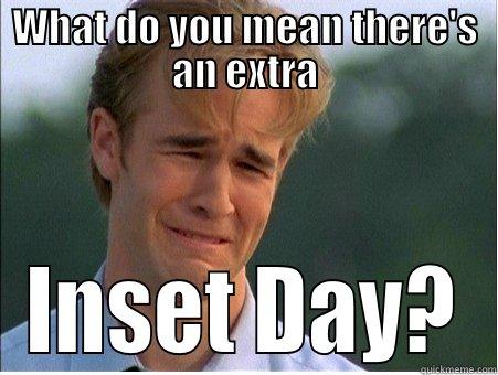 WHAT DO YOU MEAN THERE'S AN EXTRA INSET DAY? 1990s Problems