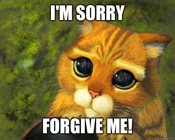 I'm sorry Forgive me!  