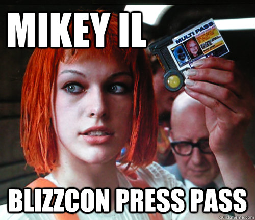 mikey il blizzcon press pass  multipass