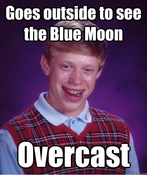 Goes outside to see the Blue Moon Overcast  - Goes outside to see the Blue Moon Overcast   Misc