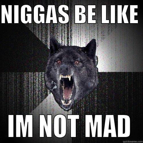 NIGGAS BE LIKE  IM NOT MAD Insanity Wolf