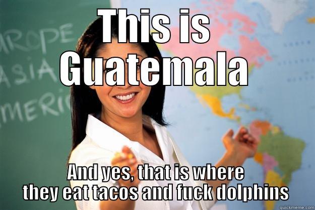 Racist Teacher - THIS IS GUATEMALA AND YES, THAT IS WHERE THEY EAT TACOS AND FUCK DOLPHINS Unhelpful High School Teacher