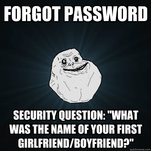 Forgot password security question: 