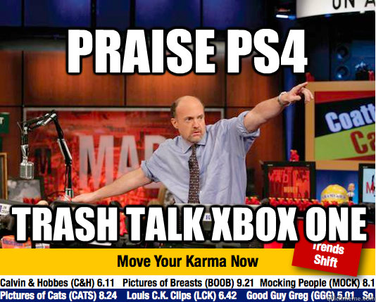 Praise ps4 Trash talk xbox one  Mad Karma with Jim Cramer