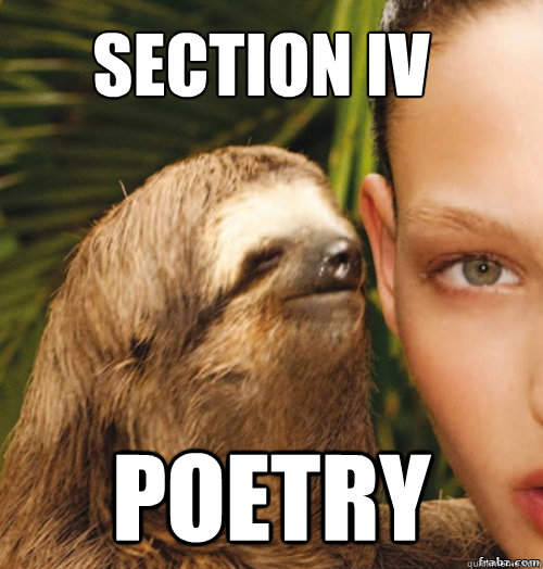 poetry Section iv  rape sloth
